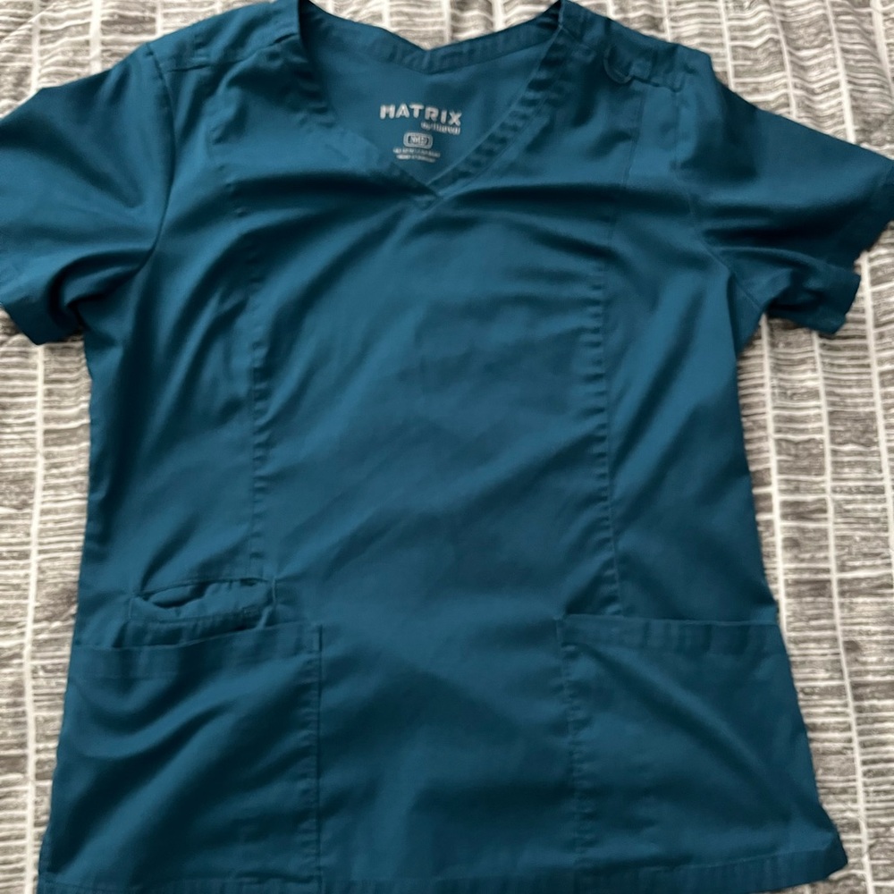 Matix Women's Teal Scrub Top